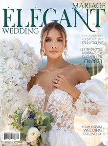 Publication in Elegant Wedding Magazine for Wedding at Le Belvédère / Notre Dame Cathedral Basilica | Photography by Brophoto