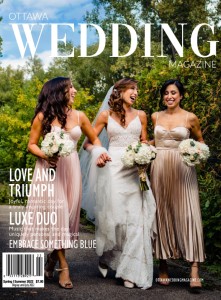 Publication in Ottawa Wedding Magazine for Wedding at Fairmont Le Chateau Montebello | Photography by Brophoto