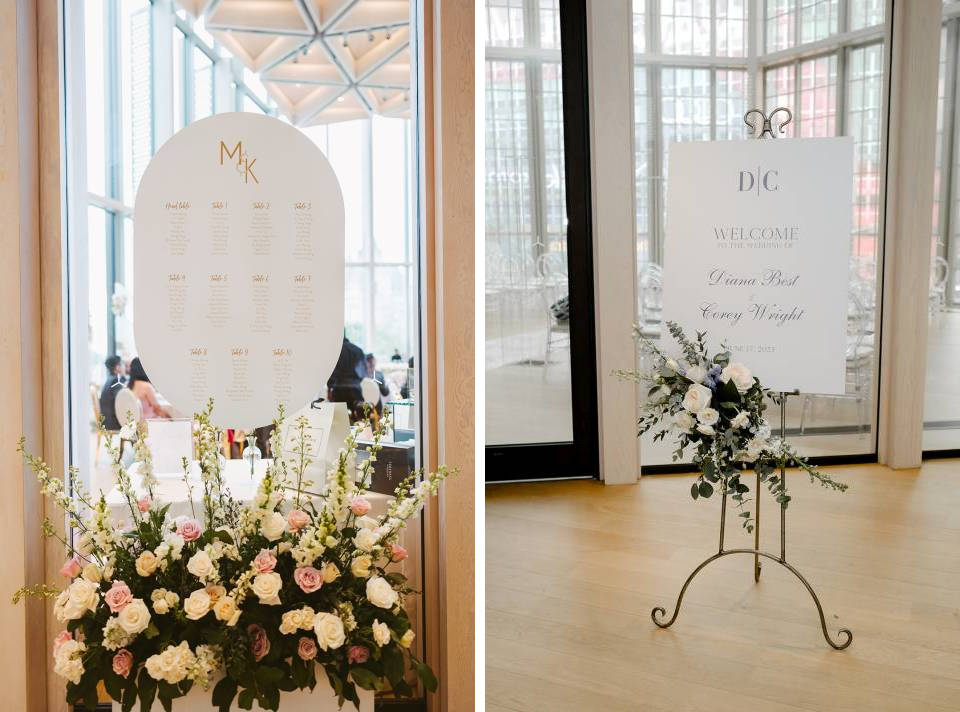 National Arts Centre - Sample signs and seating charts | Erica Irwin Weddings and Events