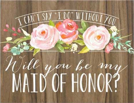 Fun ways to pop the question to your #bridalsquad - I Can't say I do without you I Can't say I do without you. Will you be my maid of honour? | zazzle.ca