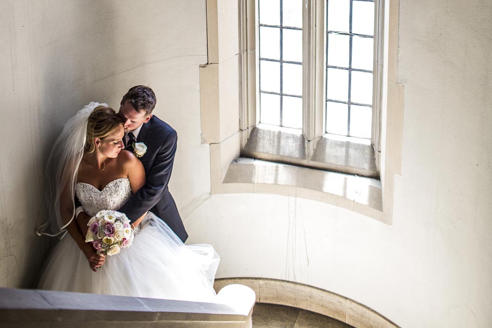 Bride and Groom at Knox Presbyterian Church | Fairmont Chateau Laurier | Union Eleven Photographers