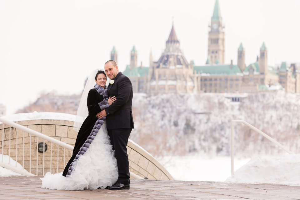 Bride and Groom at the Canadian Museum of History Parliament Hill | Sala San Marco | Troy St. Louis Photography