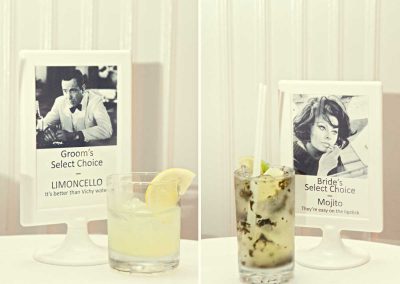 His and her's signature drinks | Sala San Marco | Renaissance Studios