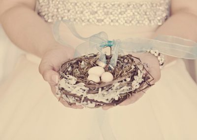 Nest with eggs and wedding rings | Wedding Details | Renaissance Studios