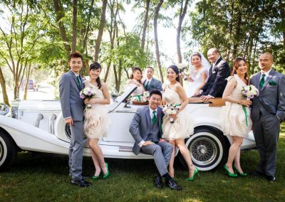 Bridal party Excalibur Phantom 6 | Stonefields Heritage Farm | Themotions Photography