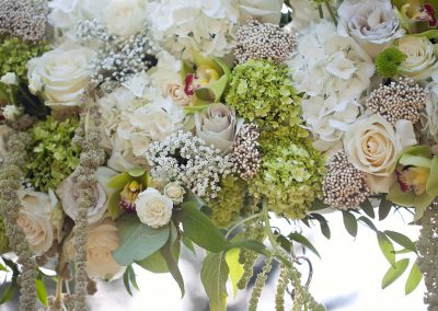 Roses amaranthus rice flower hydrangea | Private Residence Wedding | Union Eleven Photographers