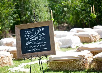 Pick a seat not a side sign | Private Residence Wedding | Union Eleven Photographers