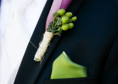Purple calla lily groom boutonniere | Private Residence Wedding | Union Eleven Photographers