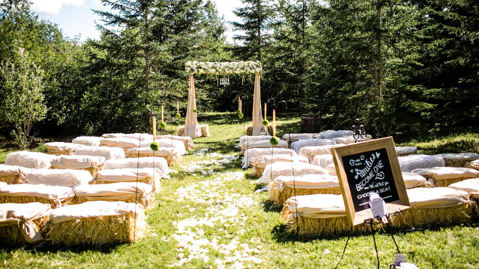 Outdoor rustic ceremony | Private Residence Carp ON | Union Eleven Photographers