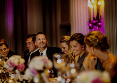 Bridal party headtable blush and cream | Fairmont Chateau Laurier | Union Eleven Photographers