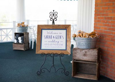 Wedding Welcome Sign wood frame crates | Rivermead Ottawa | AMBphoto