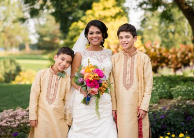 Bride with nephews in kurtas | Ottawa Hunt and Golf Club | Union Eleven Photographers